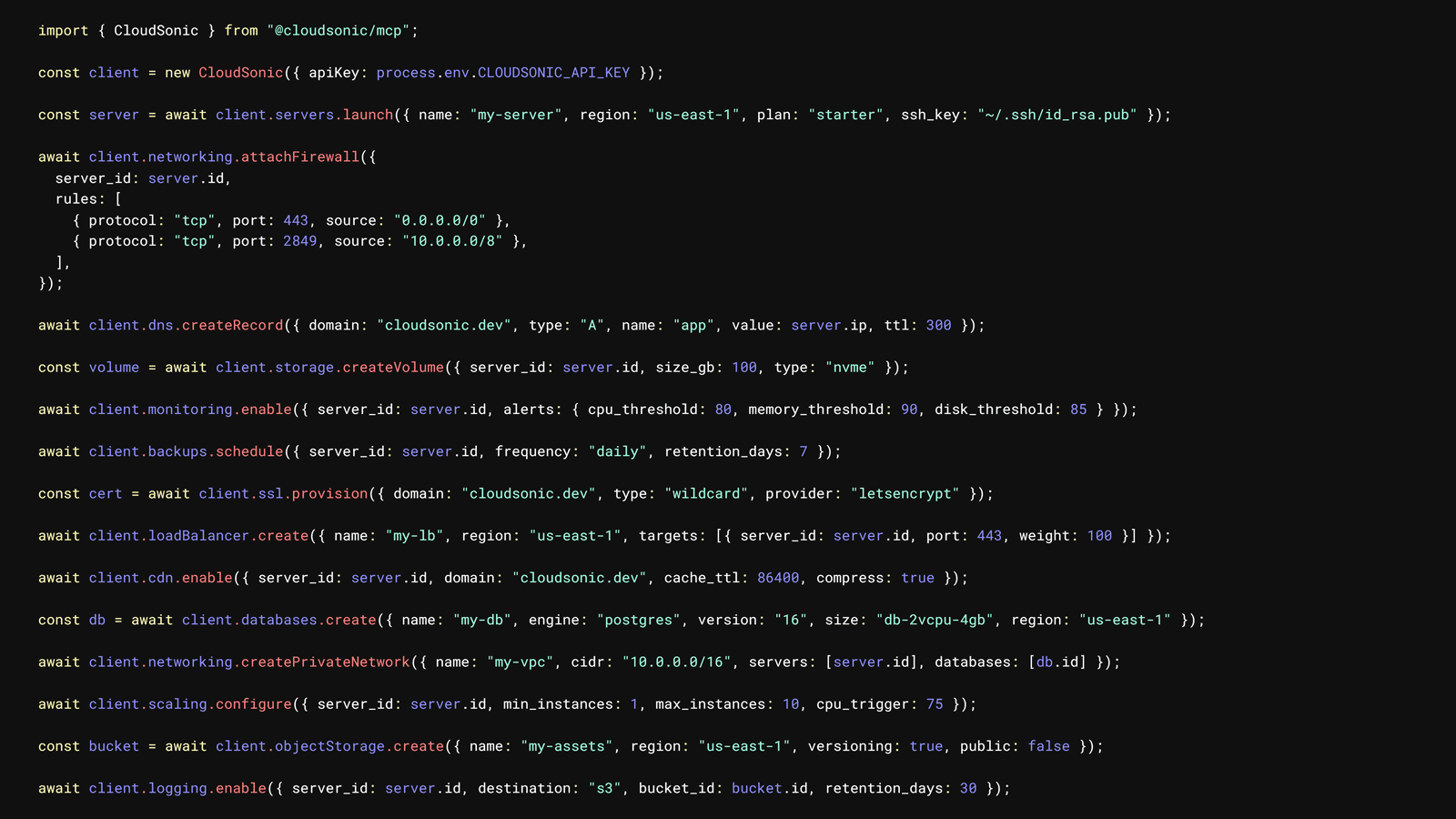 CloudSonic Platform API